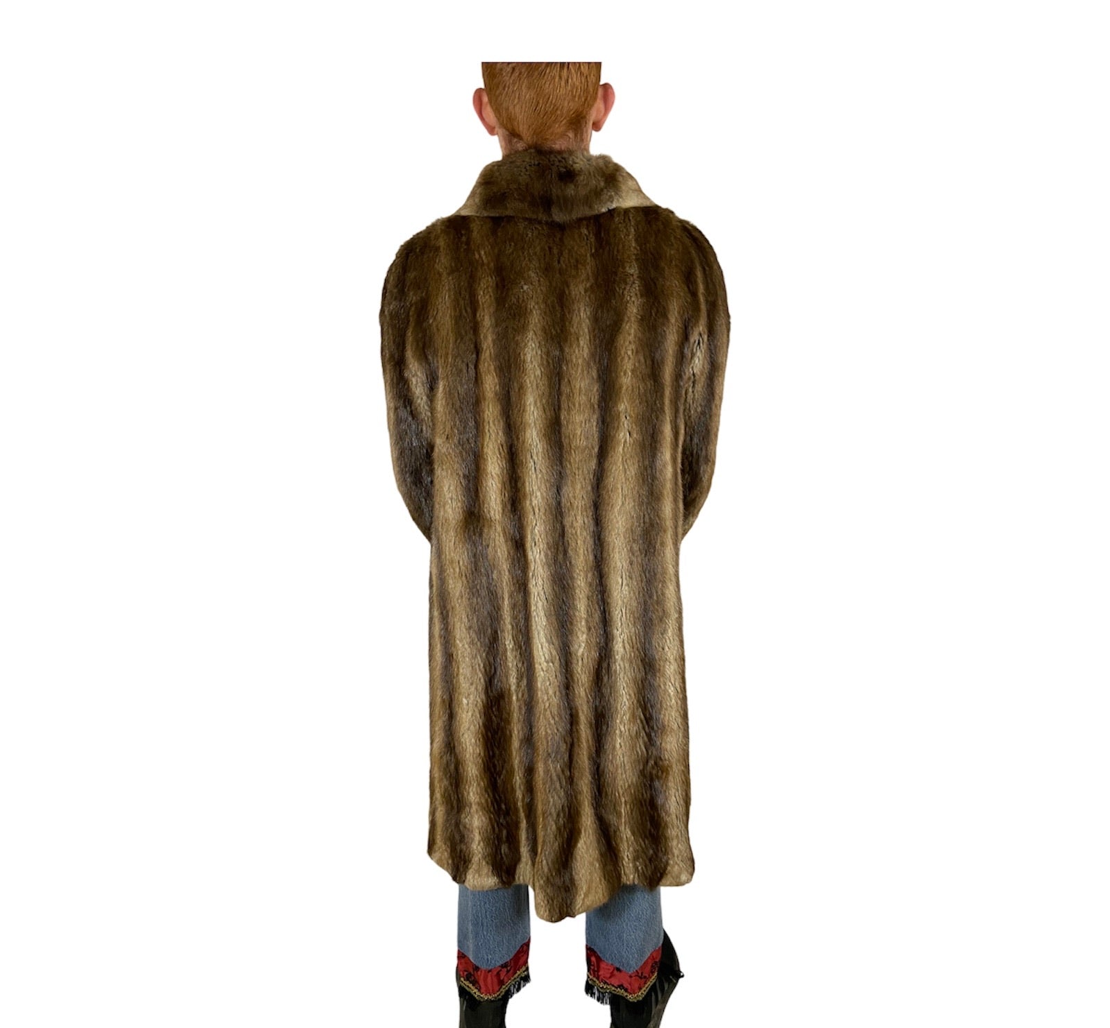Vintage Real Mink Fur Long Length Swing Coat Size: Medium Women’s / Small Men’s