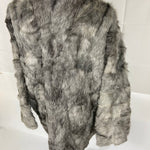 Vintage Unisex Real Silver Mountain Goat Fur Coat Size: Women’s Large-XXL / Men’s Medium-Large