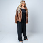 Women’s Luxury Vintage Real Mink Fur Coat Size: Small UK 8