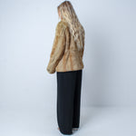 Women’s Vintage Real Natural Rabbit Fur Coat Size: Small - Medium UK 8-12