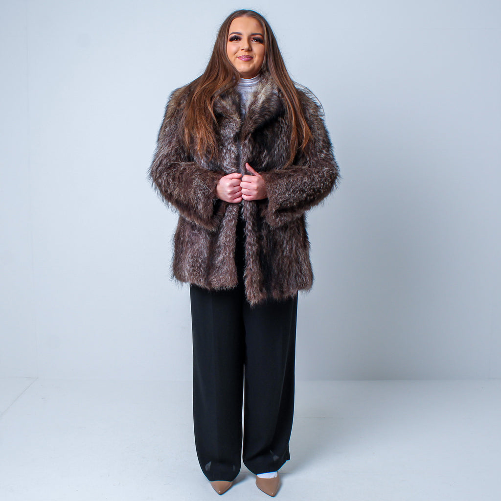 Women’s Vintage Luxury Real Natural Fox Fur Coat - Medium / Large UK 12-16