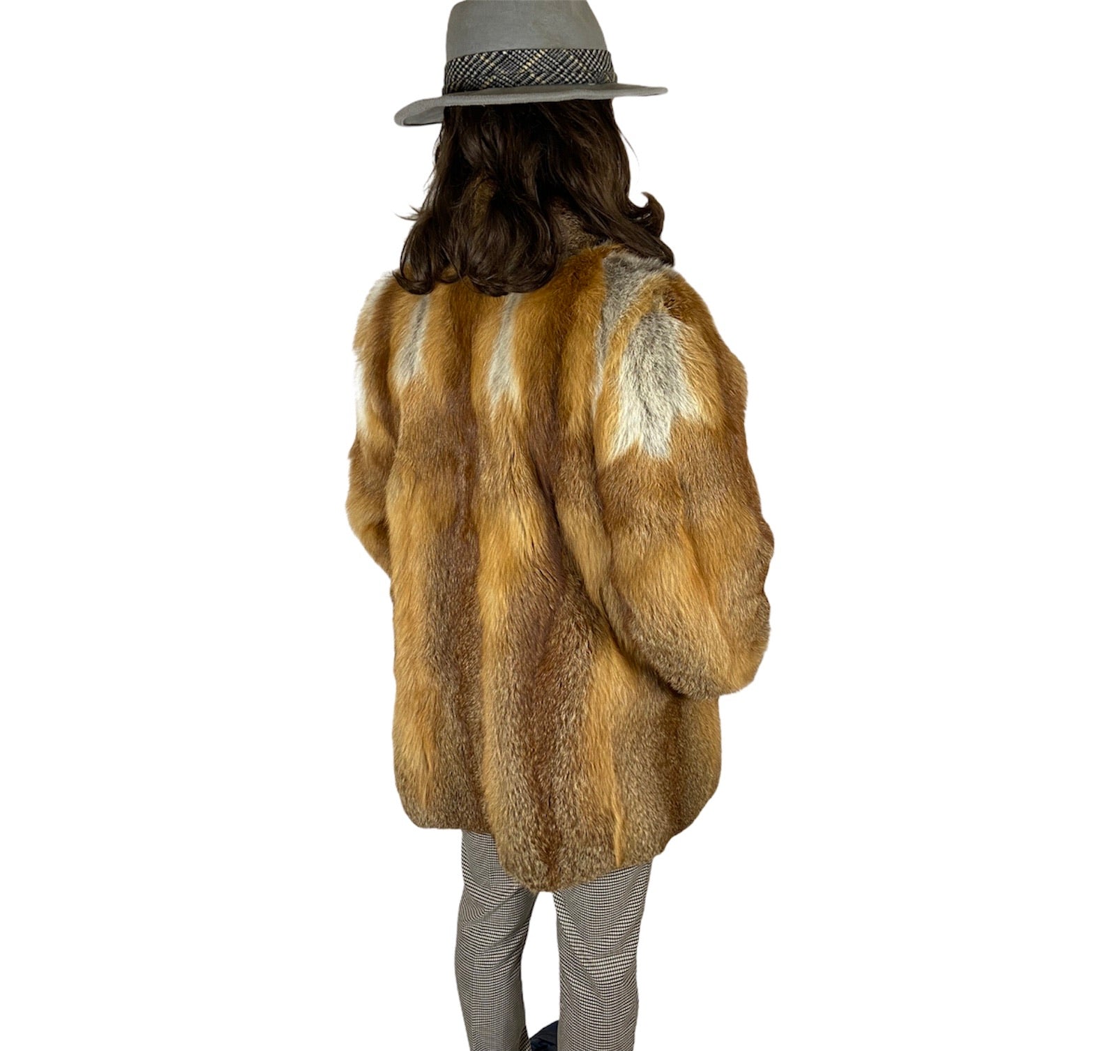 Stunning Vintage Real Red Fox Fur Coat Size: Medium Women’s / Small Men’s
