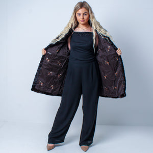 Women’s Luxury Vintage Real Mink Fur Coat Size: Medium-Large UK 12-16