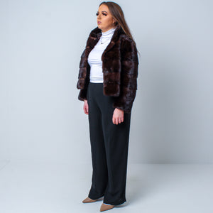 Women’s Luxury Vintage Real Mink Fur Coat Size: Small-Large UK 10-14