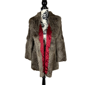 Women’s Vintage Stunning Real Rabbit Fur Coat Size: Small-Medium