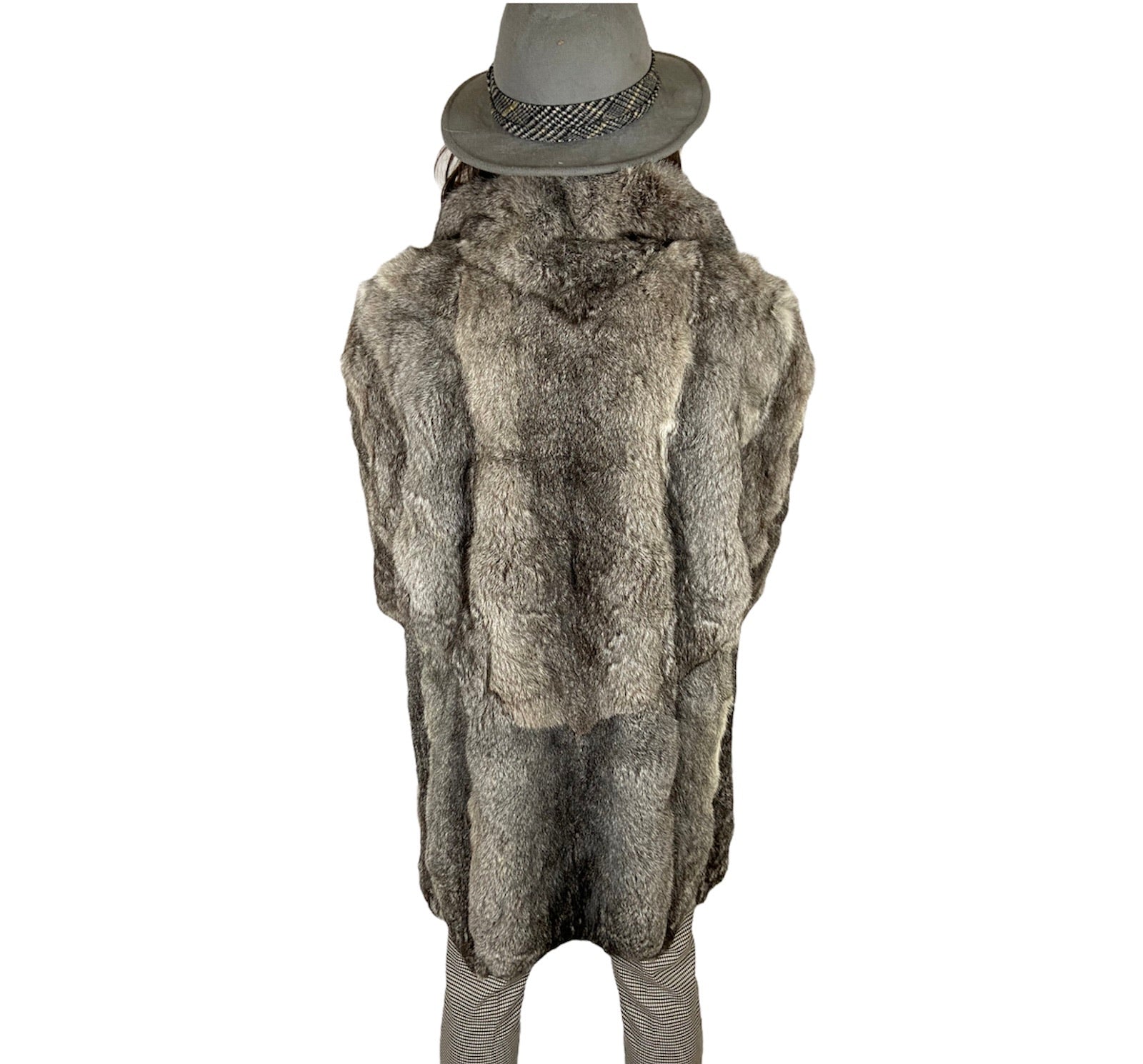 Vintage Real Rabbit Fur Coat With Beautiful Lining Size: Large Women’s / Small-Medium Men’s