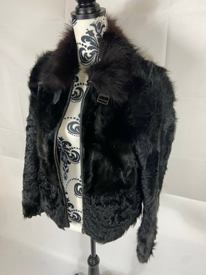 Women’s Vintage Real Goat Fur Coat Size: Small-Medium