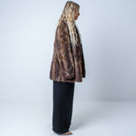 Unisex Luxury Vintage Real Mink Fur Coat Size: Small-Medium UK 8-12