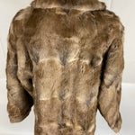Vintage Unisex Real Bisam / Muskrat Fur Coat Size Medium-Large Women’s / Small-Medium Men’s