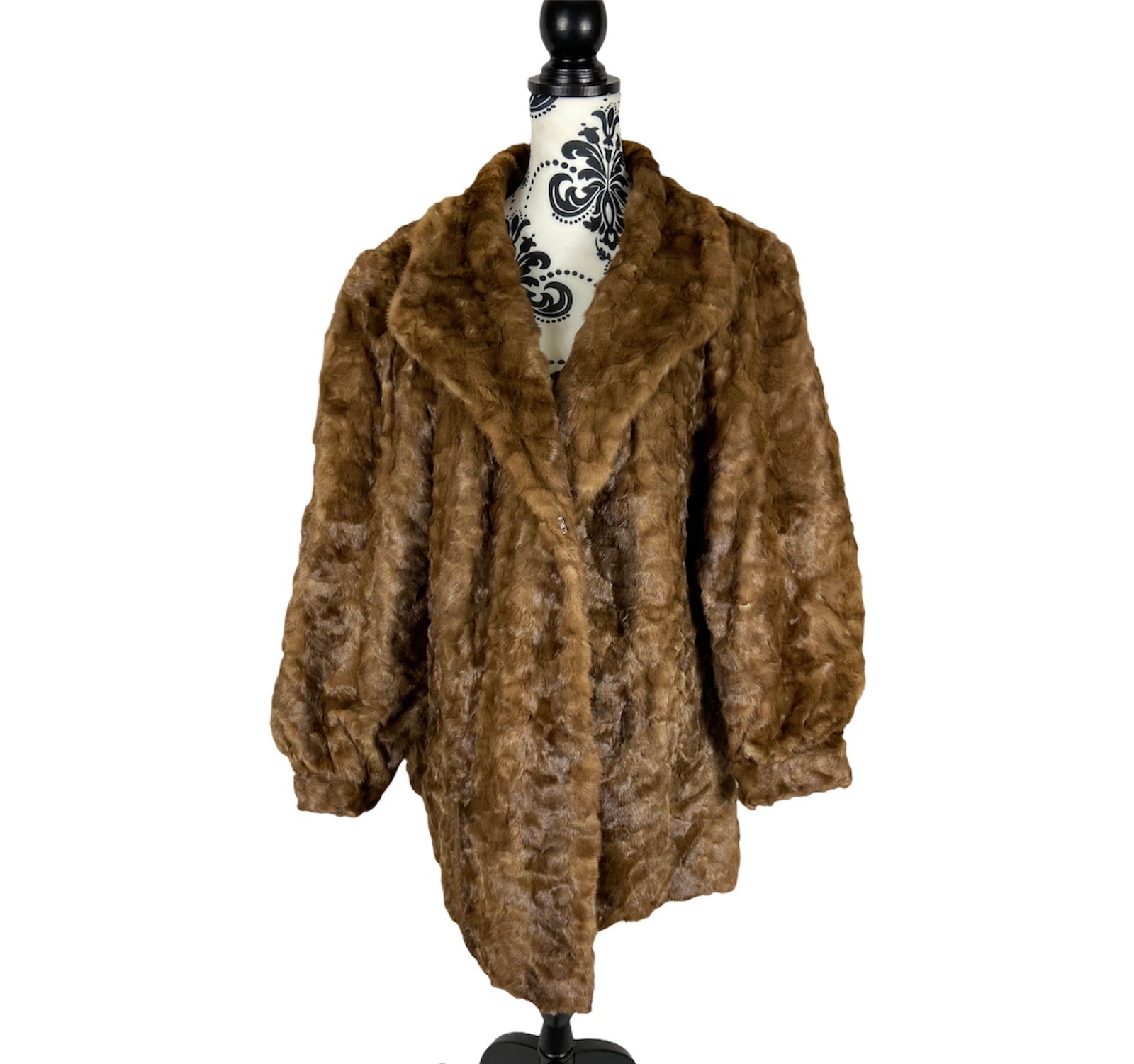 Vintage Unisex Real Mink Fur Coat Size: Large-XL Women’s / Medium-Large Men’s