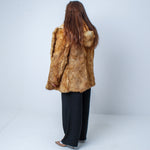 Women’s Beautiful Real Red Fox Hooded Fur Coat Size: Medium-Large Women’s UK 12-16