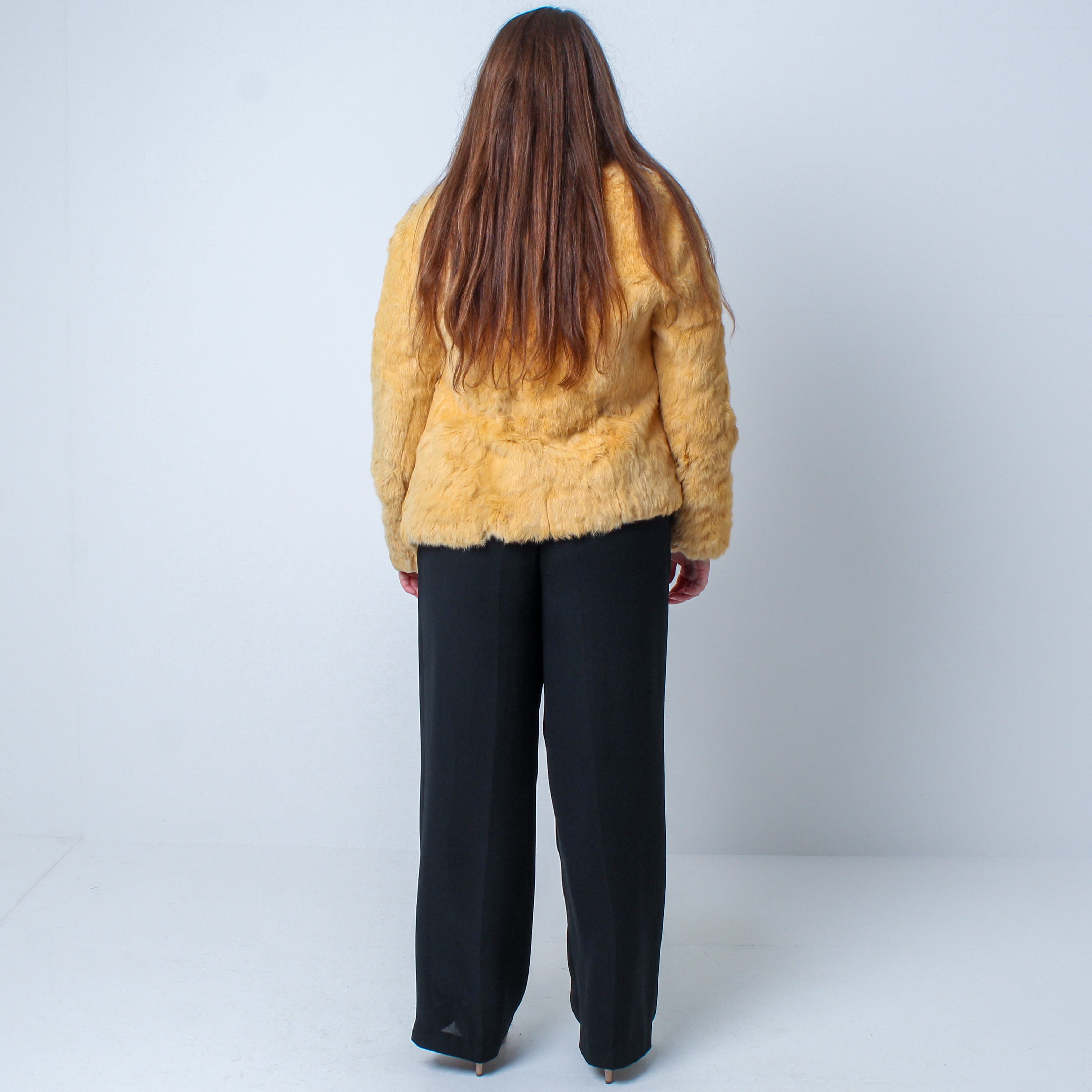 Women’s Vintage Real Natural Rabbit Fur Coat Size: Medium-Large UK 12-16
