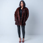 Unisex Luxury Vintage Real Mink Fur Coat Size: Small-Medium UK 8-12