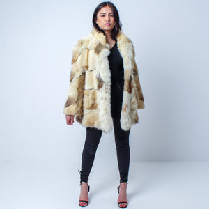 Women’s Vintage Real Natural Fox Fur Coat - Medium/Large  UK 10-14