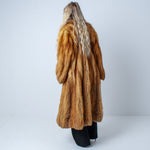 Unisex Incredible Full Length Real Red Fox Fur Coat Size: Large-XXL Women’s