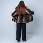 Vintage Women’s Natural Vintage Real Coyote Fur Coat UK 12-16