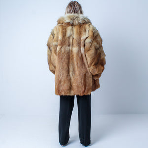 Women’s Incredible Real Red Fox Fur Coat Size: Large-XXL Women’s