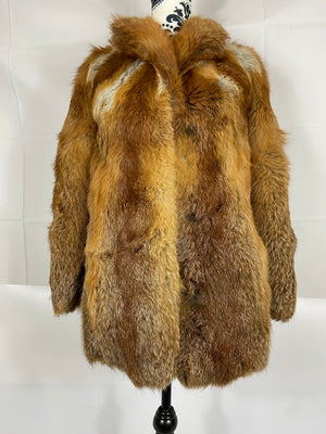 Vintage Beautiful Real Red Fox Fur Coat - Size Medium Women’s