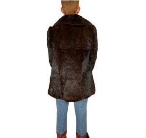 Real Mink Fur Coat - Size: Medium-Large Women’s / Small Men’s